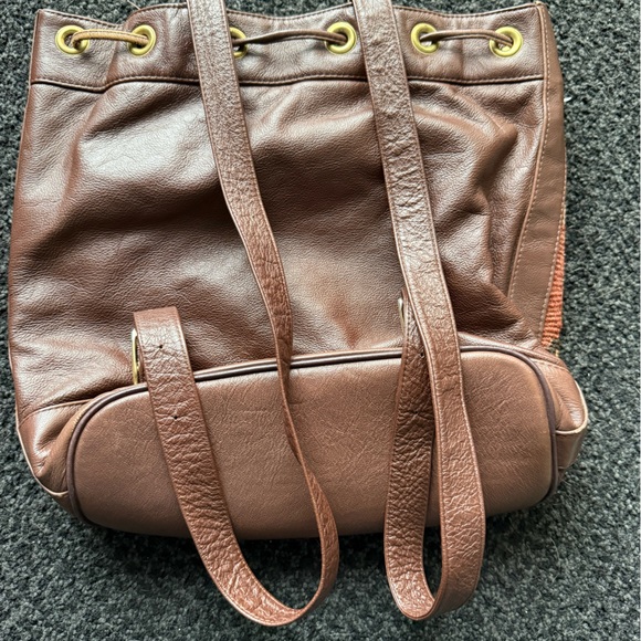 Brown and Tan Kilm Tote Bag made in Toronto - Picture 9 of 10